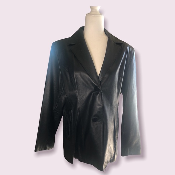 Wilsons Leather Jackets & Blazers - Notch Collar Leather Jacket
